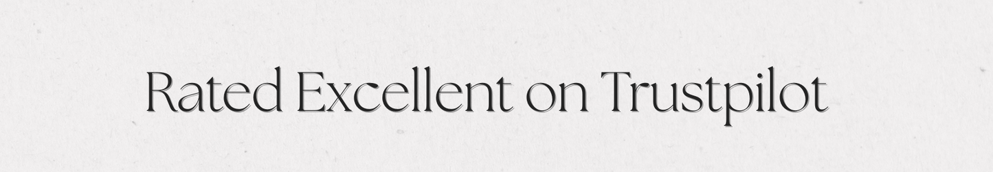 Text 'Rated Excellent on Trustpilot' on a white background